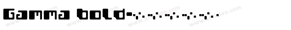 Gamma Bold字体转换